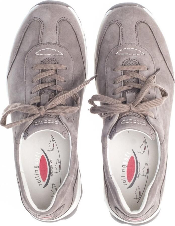 Gabor rollingsoft sensitive 86.965.31 dames rollende wandelsneaker grijs - Foto 3