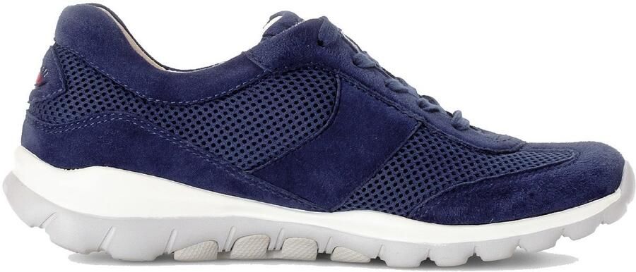 Gabor rollingsoft sensitive 86.966.36 dames rollende wandelsneaker blauw