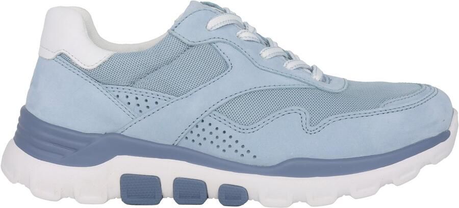 Gabor rollingsoft sensitive 86.986.16 dames rollende wandelsneaker blauw