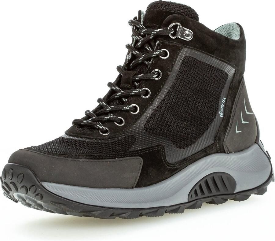 Gabor rollingsoft sensitive 96.876.47 dames rollende wandelsneaker zwart - Foto 3