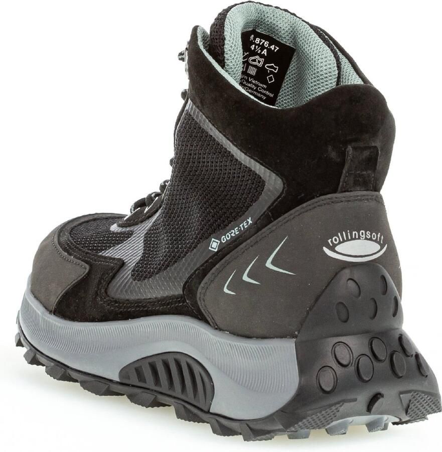 Gabor rollingsoft sensitive 96.876.47 dames rollende wandelsneaker zwart - Foto 2