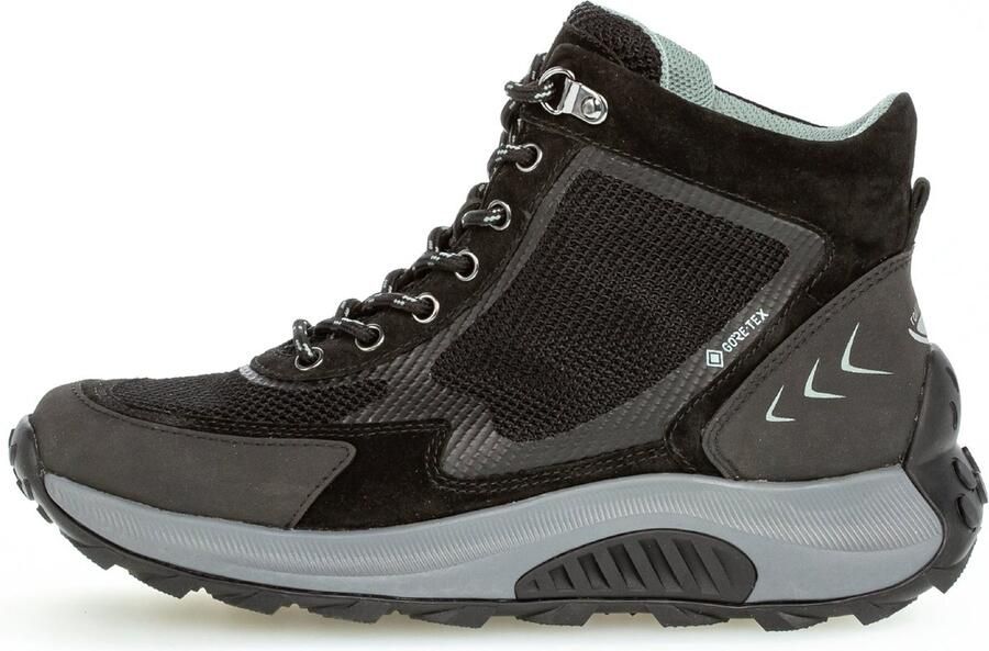 Gabor rollingsoft sensitive 96.876.47 dames rollende wandelsneaker zwart - Foto 4