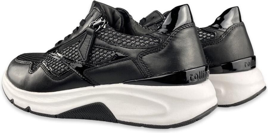 Gabor rollingsoft sensitive 96.896.57 dames rollende wandelsneaker zwart - Foto 5