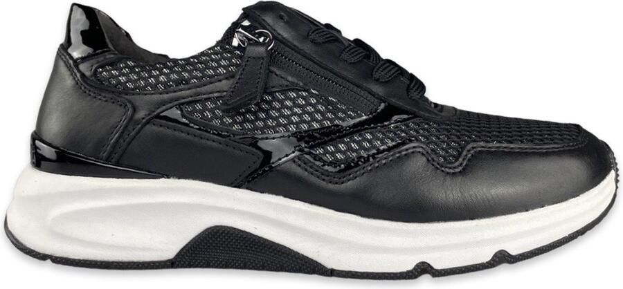 Gabor rollingsoft sensitive 96.896.57 dames rollende wandelsneaker zwart - Foto 7