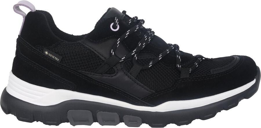 Gabor rollingsoft sensitive 96.924.47 dames rollende wandelsneaker zwart