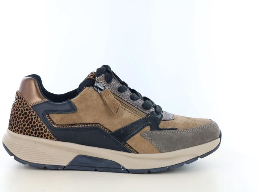 Gabor Rollingsoft Sneaker 0106.01.002 Giraffe Bruin Zwart