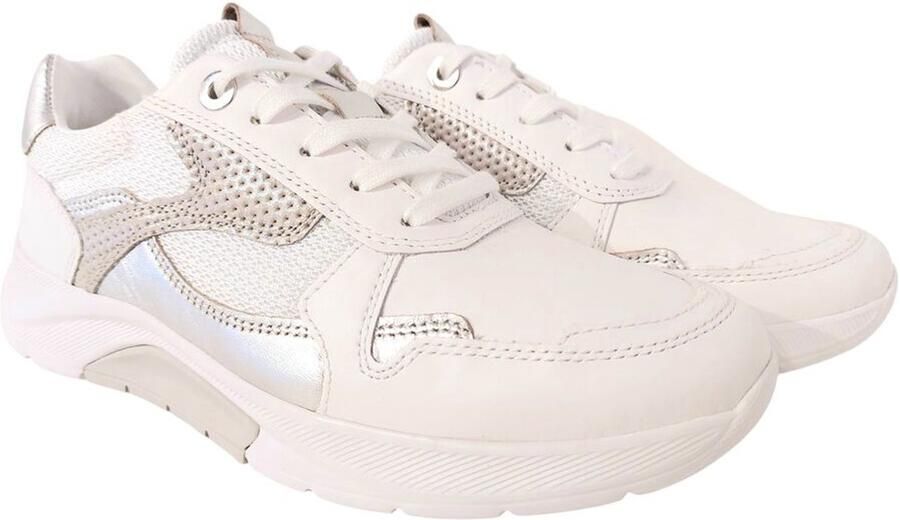 Gabor Rollingsoft Sneaker 66.925.51 Wit Zilver