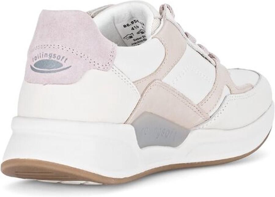 Gabor Rollingsoft Sneaker 86.958.62 Offwhite Ivory Flieder Combi