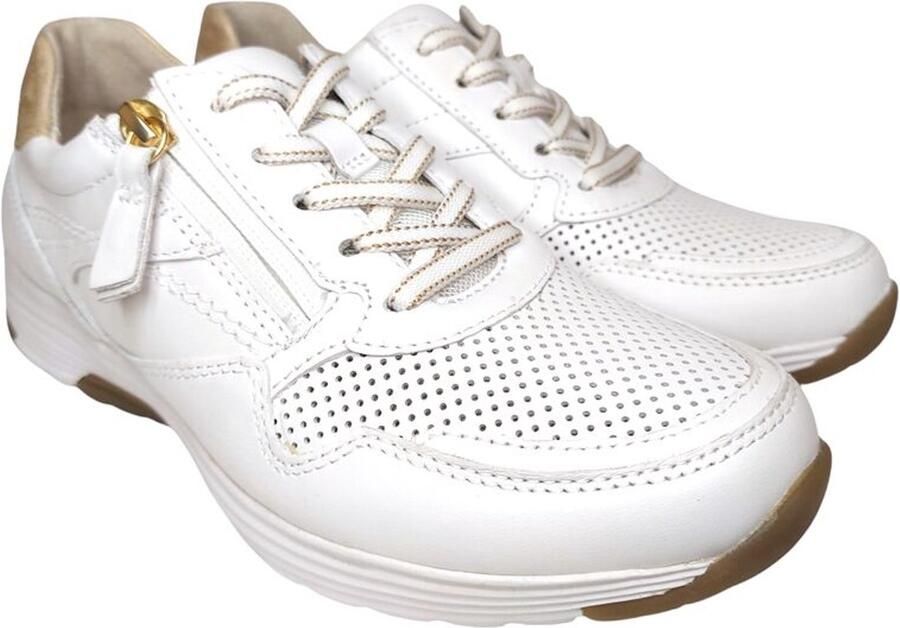 Gabor Rollingsoft Sneaker 86.978.51 Wit Glad Leer