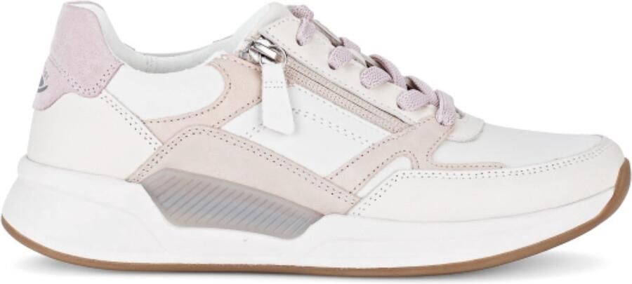 Gabor Rollingsoft Sneaker Offwhite-Roze