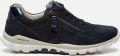 Gabor Rollingsoft Sneakers met sleehak vrijetijdsschoen lage schoen veterschoen met optifit verwisselbare inlegzool - Blauw