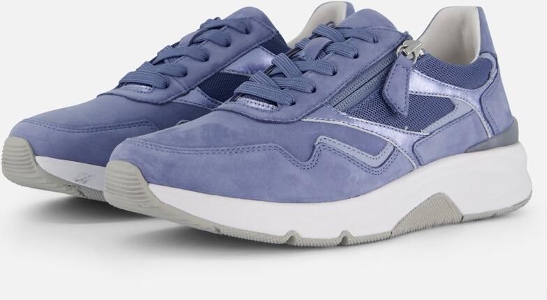 Gabor Rollingsoft Sneakers blauw Leer