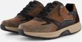 Gabor Rollingsoft Sneakers met sleehak veterschoen halfhoge schoen vrijetijdsschoen met extra ritssluiting - Bruin