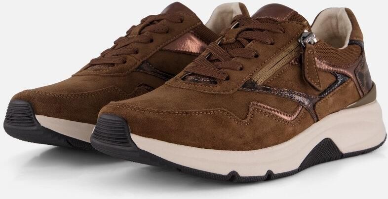 Gabor Rollingsoft Sneakers bruin Suede