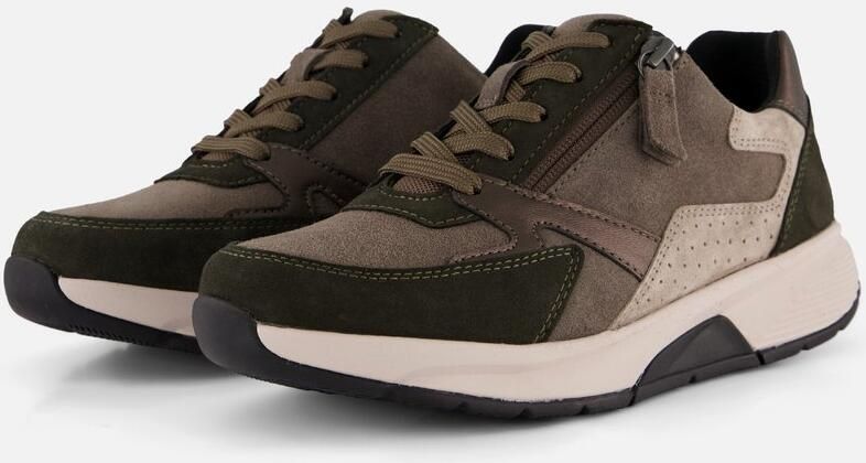 Gabor Rollingsoft Sneakers laag beige bruin zwart