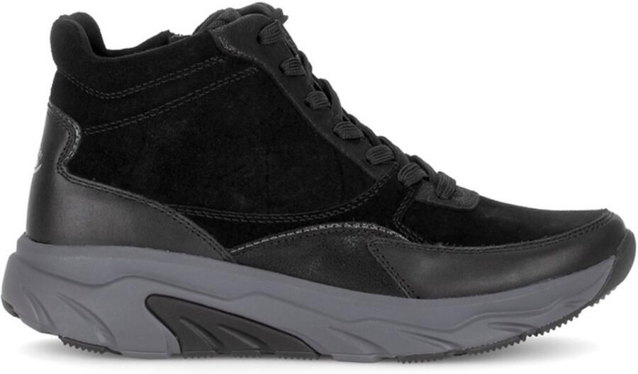 Gabor Rollingsoft Sneakers met sleehak veterschoenen high top sneakers comfortschoen gevoerde schachtrand