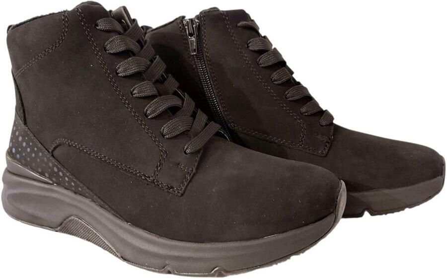 Gabor Rollingsoft Veterschoenen sleehak vrijetijdsschoen high-top sneaker label op de hiel