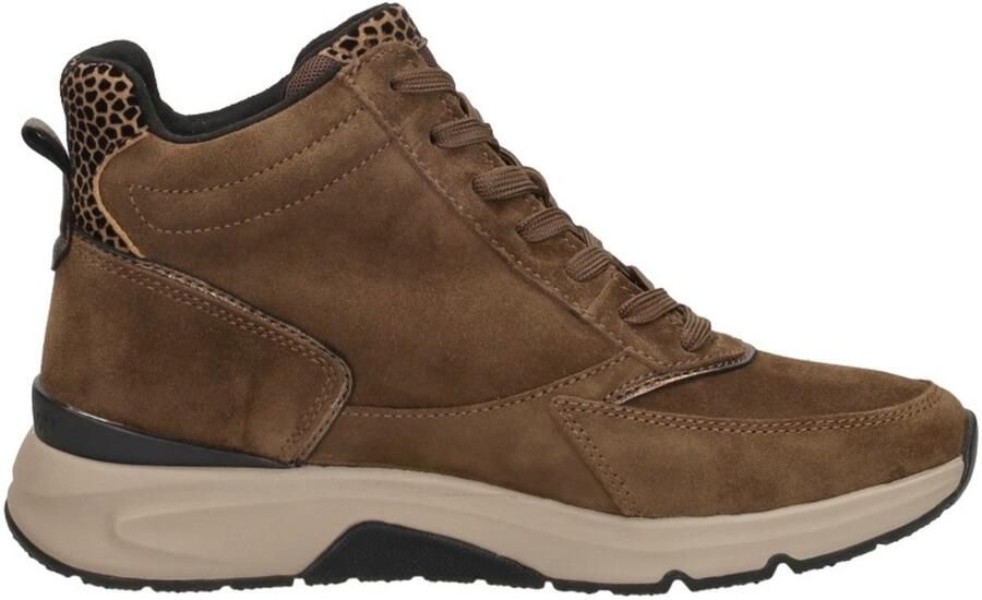 Gabor Rollingsoft Veterschoenen Hoog cognac