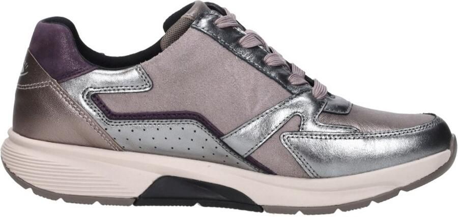 Gabor Rollingsoft Sneakers met sleehak veterschoen halfhoge schoen vrijetijdsschoen met extra ritssluiting