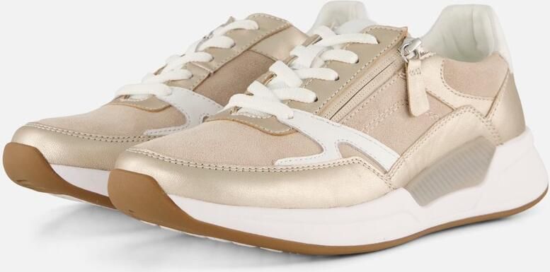 Gabor Rollingsoft Gabor Veterschoen Rolling Soft Rits Beige Goud - Foto 4