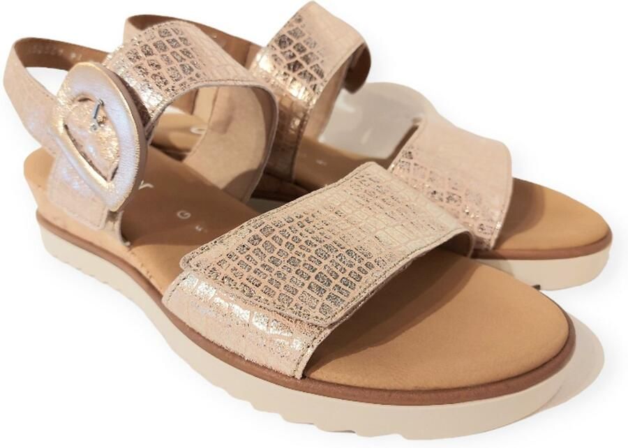 Gabor Sandaal 42.752.82 Almond Taupe Metallic - Foto 2