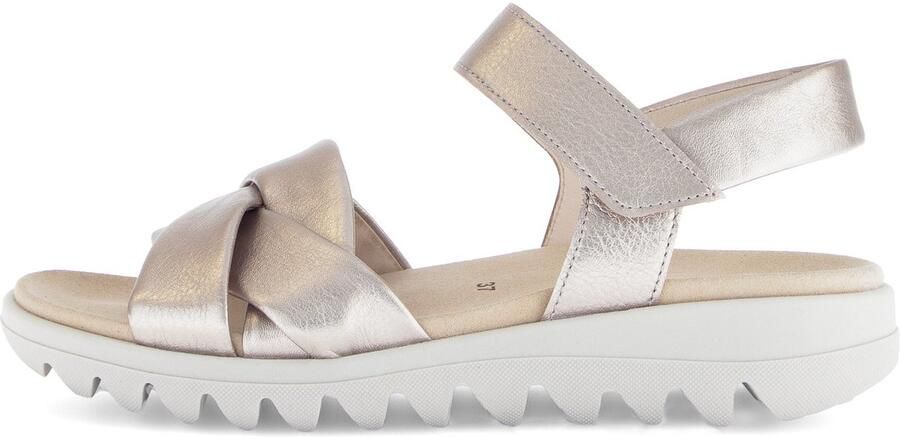 Gabor Sandalen zomerschoen wedge-sandaal comfort-schoen met klittenbandsluiting