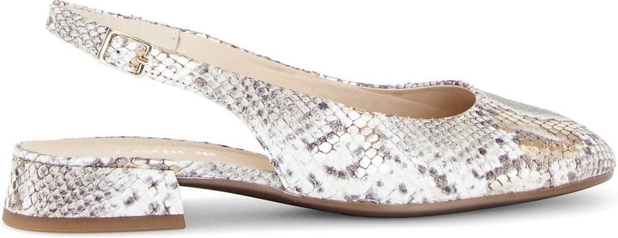 Gabor Sandaal Sling Beige Goud Snake