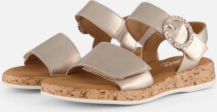 Gabor Sleehaksandaaltjes Rhodos bandjessandaal comfort-schoen zomerschoen met mooie sierspeld - Foto 4