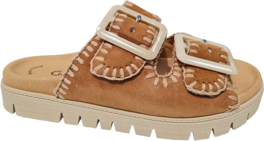 Gabor Slippers plateau comfortabele schoen zomerschoen met praktische klittenbandsluitingen - Foto 3