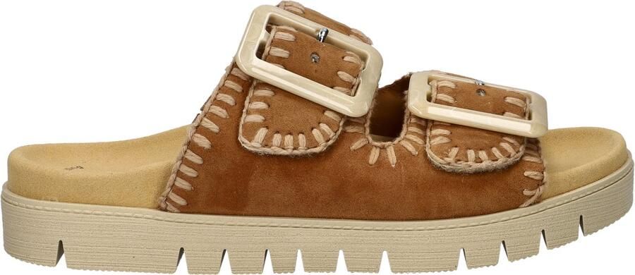 Gabor Slippers plateau comfortabele schoen zomerschoen met praktische klittenbandsluitingen - Foto 3