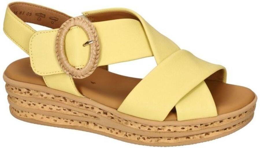 Gabor Sandalen geel Leer
