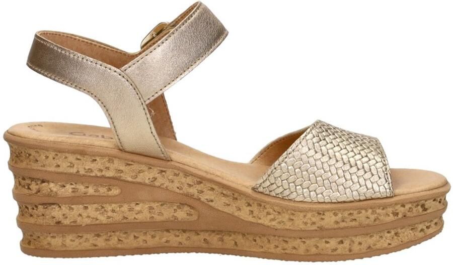 Gabor Champagne sleehak sandalen voor dames - Foto 3