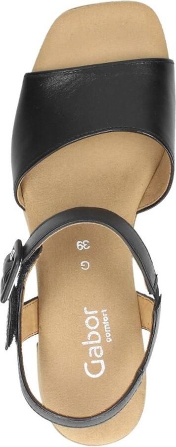 Gabor Verhoog je stijl met zwarte suède hoge hak sandalen Black Dames - Foto 18