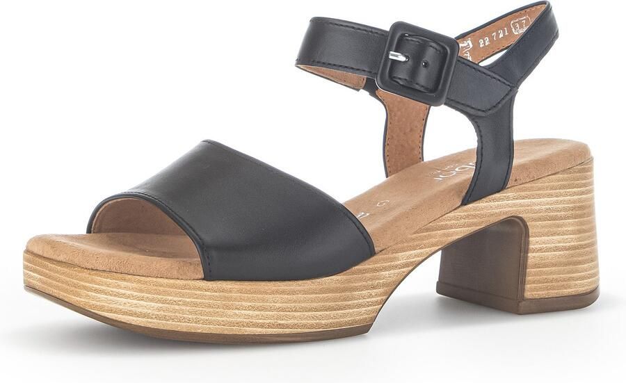 Gabor Verhoog je stijl met zwarte suède hoge hak sandalen Black Dames - Foto 10