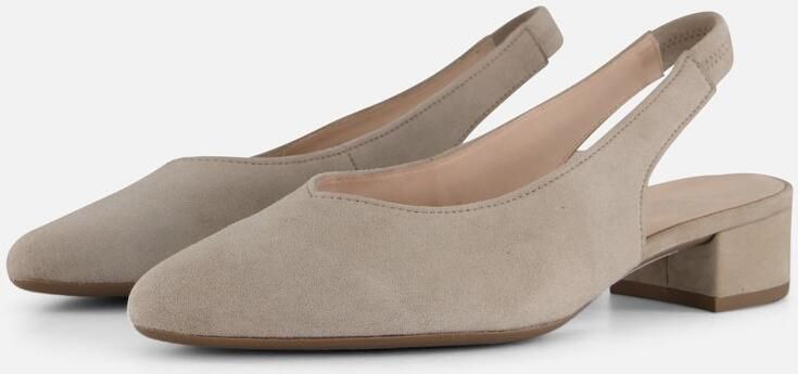Gabor Slingback Pumps beige Suede Dames