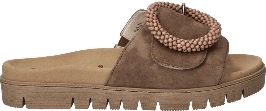 Gabor Dames Slippers 83.745.18 Peanut Taupe - Foto 3