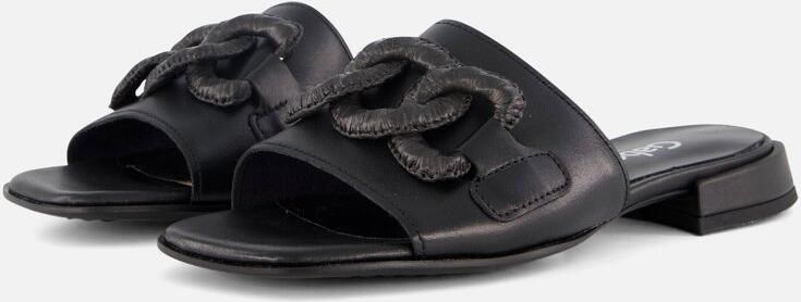 Gabor Slippers York blokhak zomerschoen comfort schoen met wijdte g (=wijd)