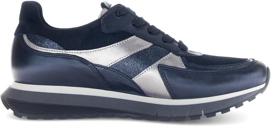 Gabor Sneakers met sleehak Turijn plateau veterschoen comfortschoen in h-wijdte (=zeer wijd)