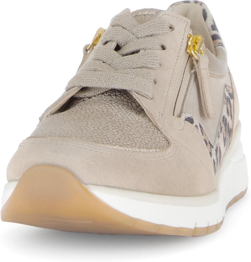 Gabor sneaker 86.307.62 beige combi Wijdte K extra breed