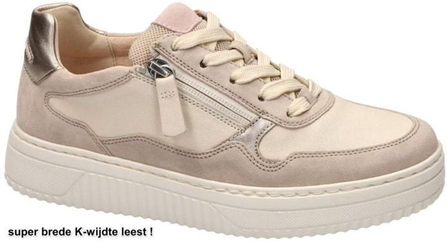 Gabor Sneaker 86.408.20 Panna Oak Bloom Beige Wijdte K