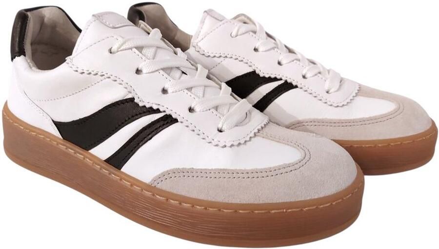 Gabor Sneaker 86.475.51 Wit Zwart Combi Wijdte G