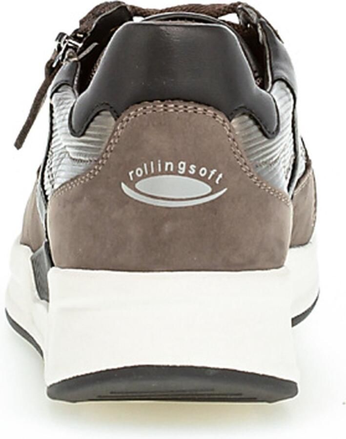 Gabor Rollingsoft Sneaker 96.957.65 Vulcano Donker Taupe 4½ 37½ - Foto 4
