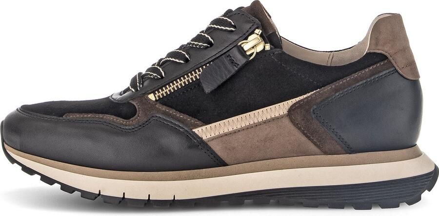 GABOR Lage Sneakers Dames 378 Maat: 39 Materiaal: Leer Kleur: Zwart - Foto 6