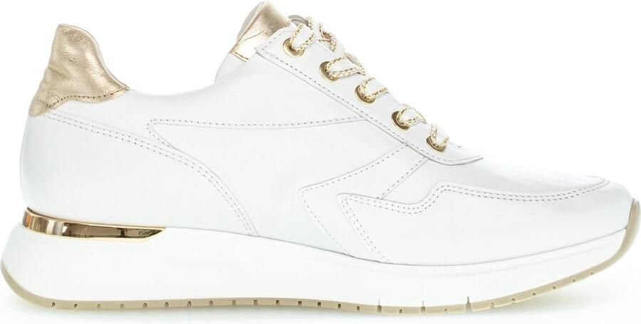 GABOR Lage Sneakers Dames 448.1 Leer Wit - Foto 13