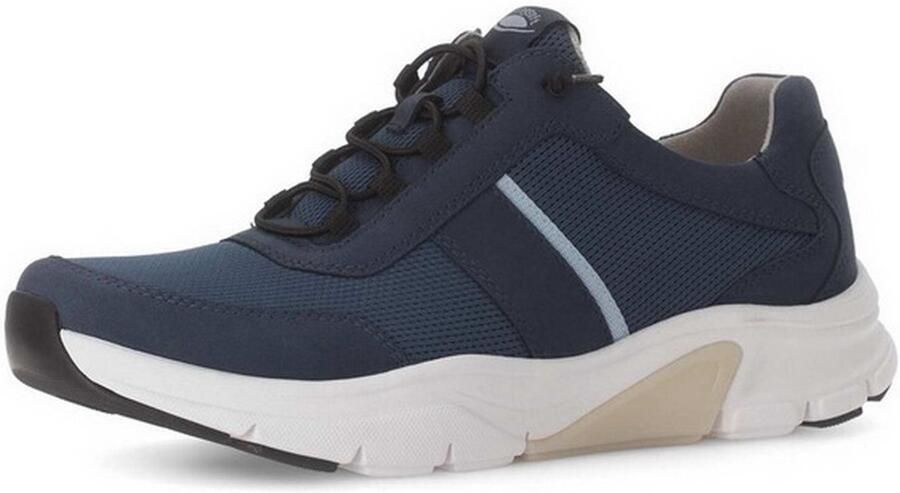 Gabor Rollingsoft Slip-on sneakers vrijetijdsschoen lage schoen slipper met logo op de hiel breedte g