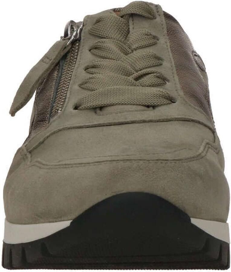 Gabor Sneaker van suède met rits en uitneembaar voetbed Gray Heren - Foto 4