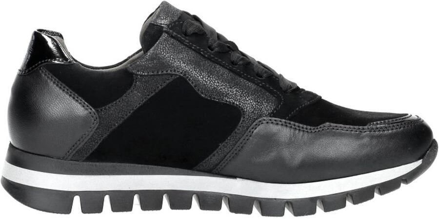 Gabor Comfortabele suède sneakers met uitneembare binnenzool en brede pasvorm Black Heren - Foto 2