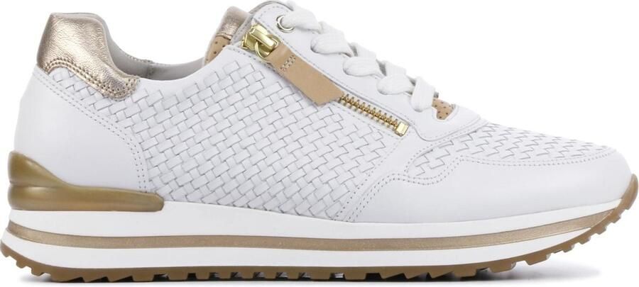 Gabor Vrouwen Leer Sneakers Damesschoenen Lage sneakers 66.529 Wit