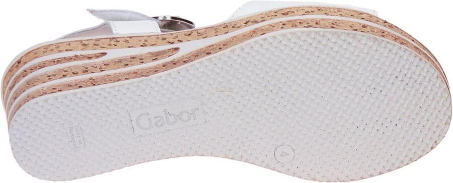 Gabor Witte Sandaal Sleehak