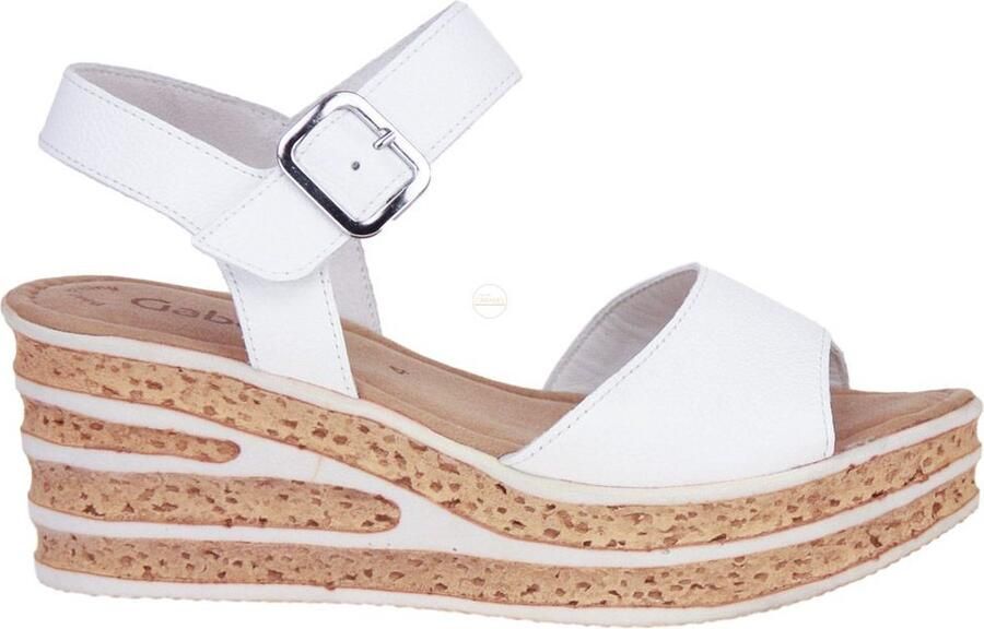 Gabor Witte Sandaal Sleehak - Foto 2